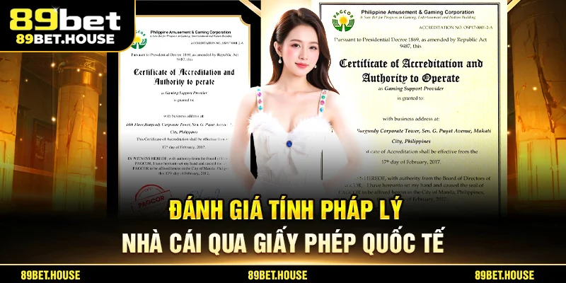Đánh giá tính pháp lý nhà cái qua giấy phép quốc tế